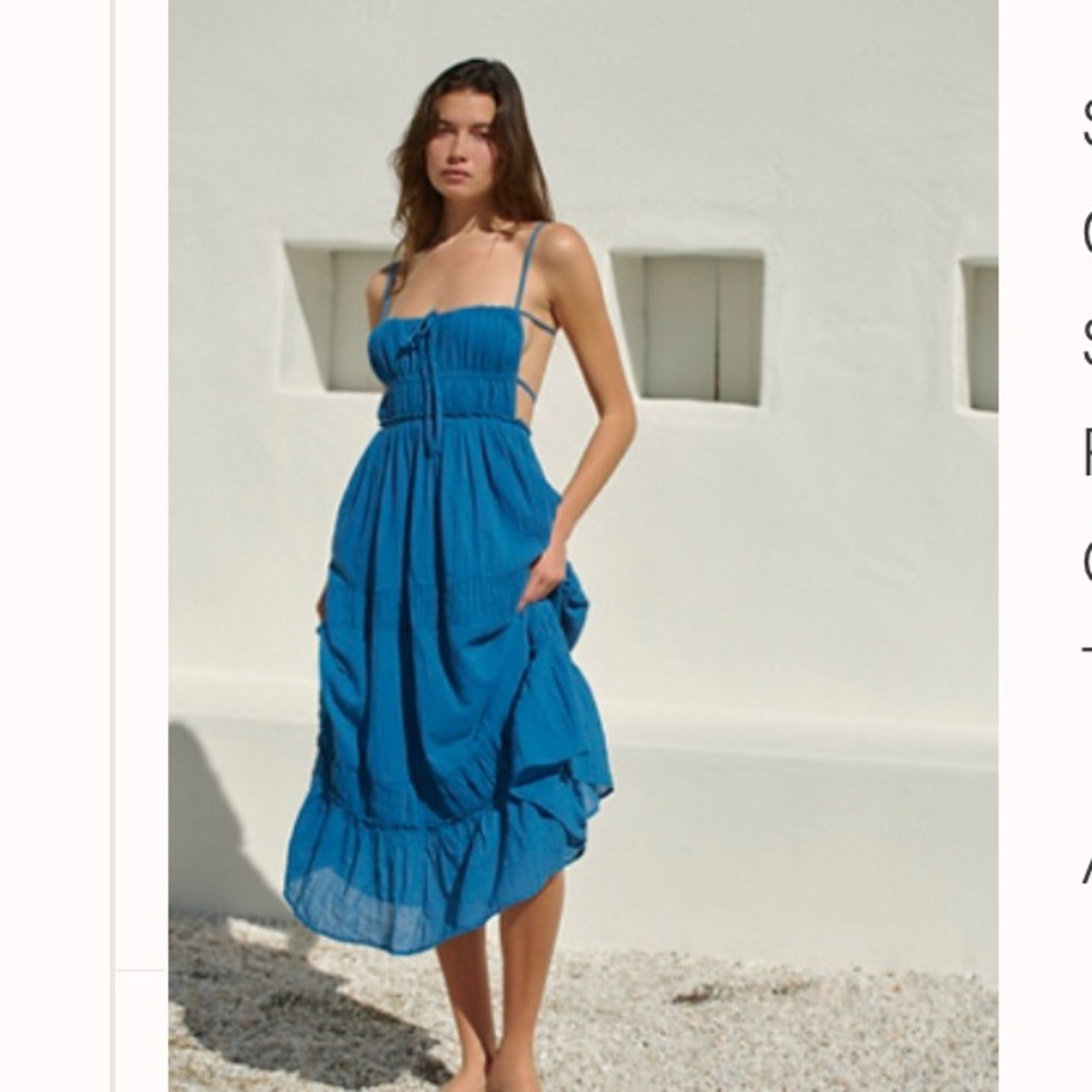 Free People Taking Sides Maxi Dress